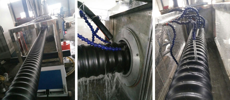 超豐塑機出品的碳素螺旋管生產設備